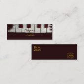 Visitekaartje Piano Keys (Voorkant / Achterkant)