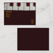 Visitekaartje Piano Keys (Voorkant / Achterkant)