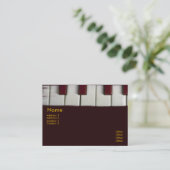 Visitekaartje Piano Keys (Staand voorkant)