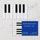Visitekaartje Piano Keys (Voorkant / Achterkant)