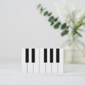 Visitekaartje Piano Keys (Staand voorkant)