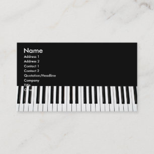Visitekaartje Piano Keys