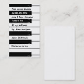 Visitekaartje Piano Lessons (Voorkant / Achterkant)