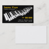 Visitekaartje Piano Lessons (Voorkant / Achterkant)