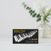 Visitekaartje Piano Lessons (Staand voorkant)