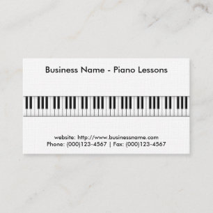 Visitekaartje Piano Lessons: Piano 3D-model