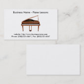 Visitekaartje: Piano Lessons Visitekaartje (Voorkant / Achterkant)