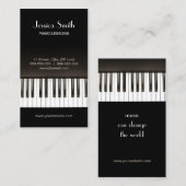 Visitekaartje Piano Music Lessons (Voorkant / Achterkant)