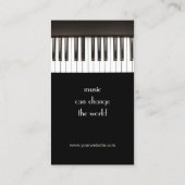 Visitekaartje Piano Music Lessons (Achterkant)