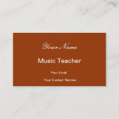 Visitekaartje Piano-toetsenbord (Achterkant)