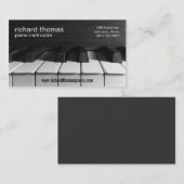 visitekaartje pianoletoeslageninstructeur (Voorkant / Achterkant)