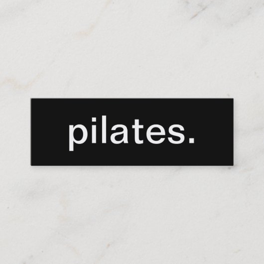 Visitekaartje Pilates (Voorkant)