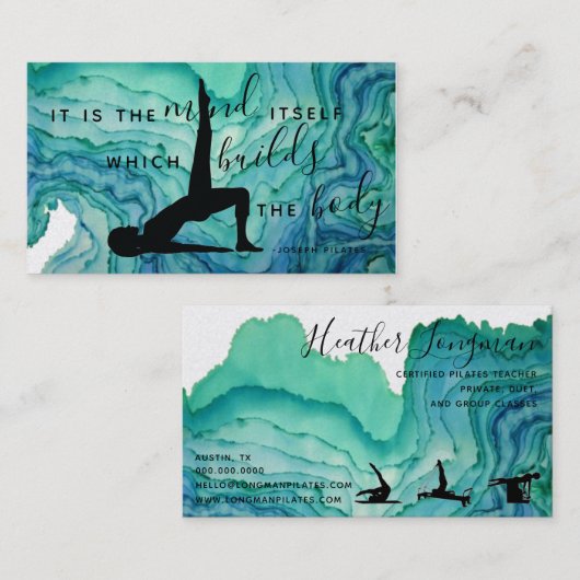 Visitekaartje Pilates (Voorkant / Achterkant)