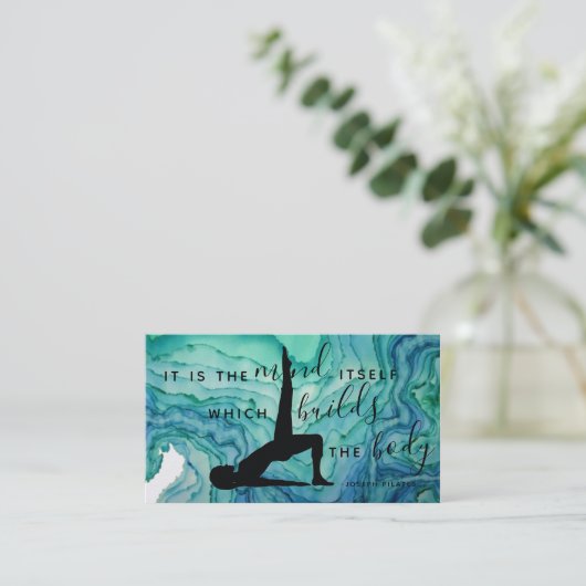 Visitekaartje Pilates (Staand voorkant)