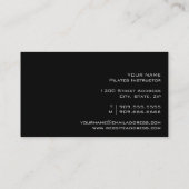 Visitekaartje PILATES Instructor (Achterkant)