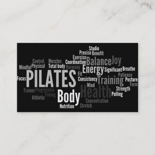 Visitekaartje PILATES Instructor (Voorkant)