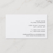 Visitekaartje PILATES Instructor (Achterkant)