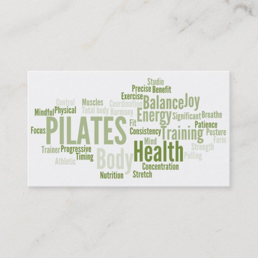 Visitekaartje PILATES Instructor (Voorkant)