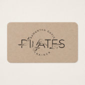 Visitekaartje Pilates Instructor Pilates (Voorkant)