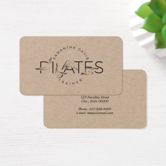 Visitekaartje Pilates Instructor Pilates (Bureau)