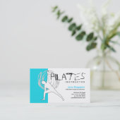 Visitekaartje pilootinstructeur blauw (Staand voorkant)