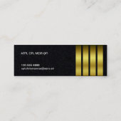 Visitekaartje "Pilot Stripes" —  (Achterkant)