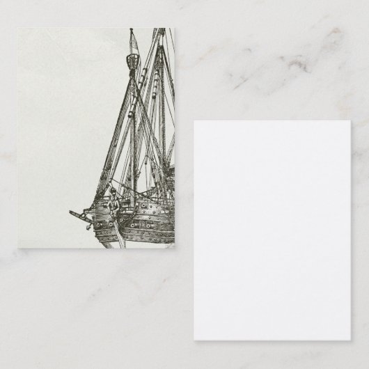 Visitekaartje Pirate Ship Illustration (Voorkant / Achterkant)