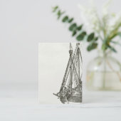 Visitekaartje Pirate Ship Illustration (Staand voorkant)