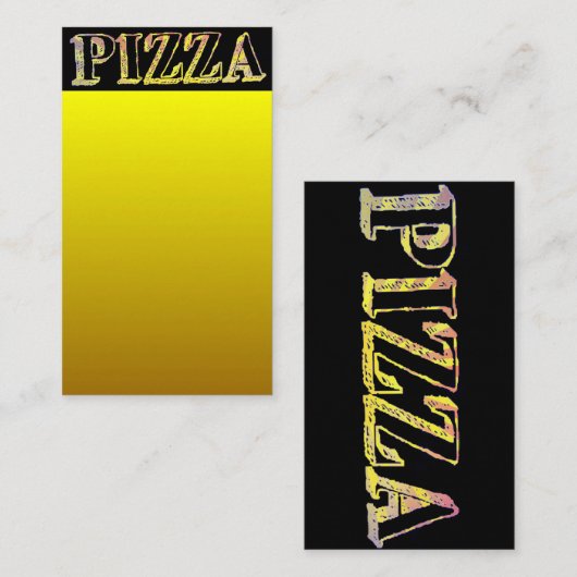 Visitekaartje Pizza (Voorkant / Achterkant)