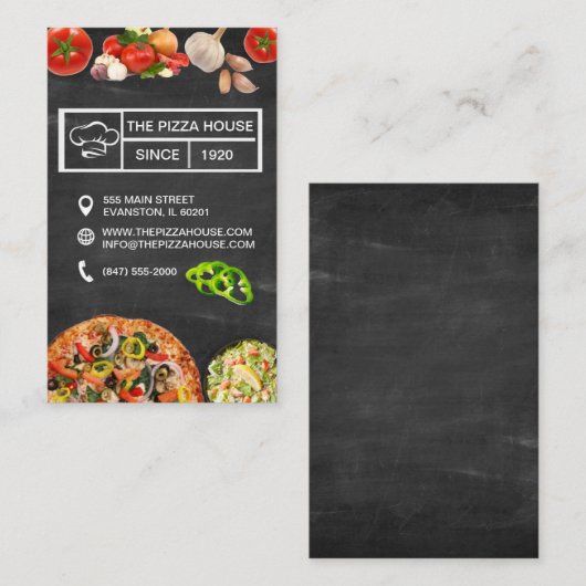 visitekaartje pizzeria (Voorkant / Achterkant)