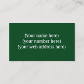 Visitekaartje/plaagbestrijding Visitekaartje (Achterkant)