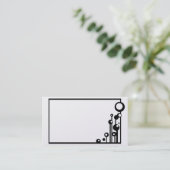 visitekaartje "Platinum Life" (Staand voorkant)