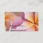 Visitekaartje Plumeria Flowers (Achterkant)