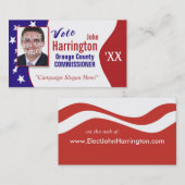 Visitekaartje politieke campagne (stemming) (Voorkant / Achterkant)