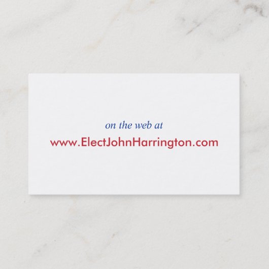 Visitekaartje politieke campagne (stemming) (Achterkant)