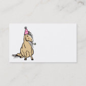 Visitekaartje pony (Achterkant)
