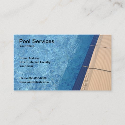 Visitekaartje poolservices (Voorkant)