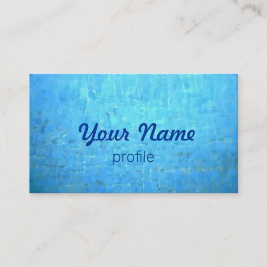 Visitekaartje poolwater (Voorkant)