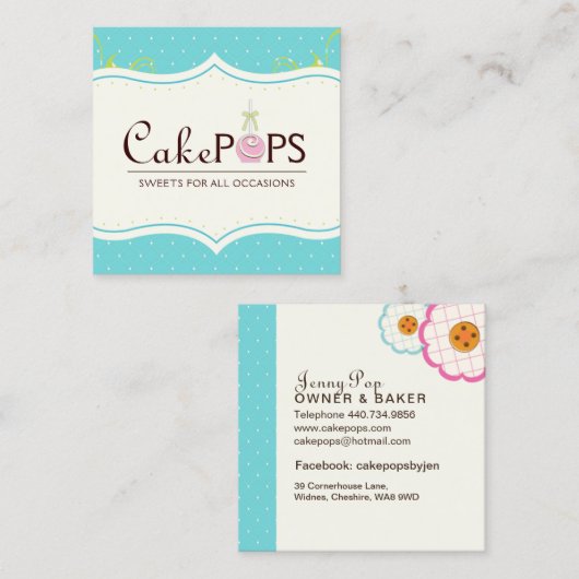 Visitekaartje Pop (Voorkant / Achterkant)