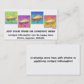 visitekaartje - Pop art. (Voorkant / Achterkant)