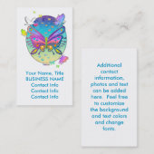 visitekaartje - POP BUTTERFLY (Voorkant / Achterkant)