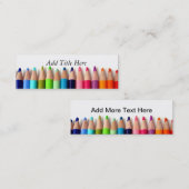 Visitekaartje potlood (Voorkant / Achterkant)