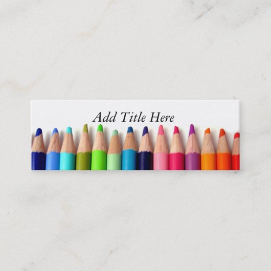 Visitekaartje potlood (Voorkant)