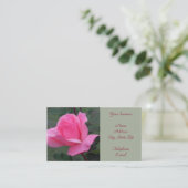 Visitekaartje prachtige roze roze roze (Staand voorkant)