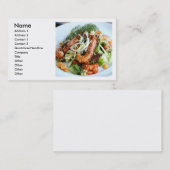 Visitekaartje Prawn Salad (Voorkant / Achterkant)