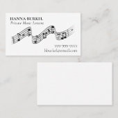 Visitekaartje Privé-muziek (Voorkant / Achterkant)