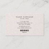 Visitekaartje Professional Clean Layout Linen (Achterkant)