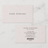 Visitekaartje Professional Clean Layout Linen (Voorkant / Achterkant)