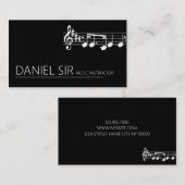 Visitekaartje Professional Music-instructeur (Voorkant / Achterkant)
