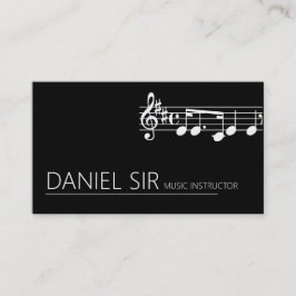 Visitekaartje Professional Music-instructeur